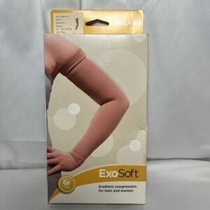 ExoStrong Arm Sleeve Compression Medium, Beige  (20-30mmHg) by Solaris